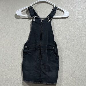 Oshkosh Black Denim Overall Pinafore Dress